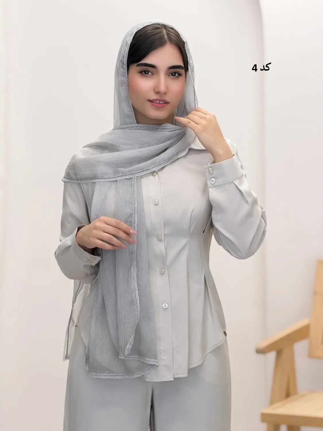 6493-شال ابریشم دلاریس